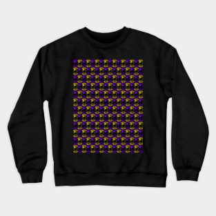 Purple-Yellow Solar Eclipse Pattern Crewneck Sweatshirt